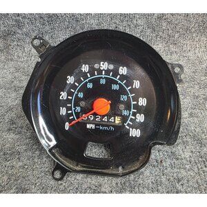Vintage VW Beetle Speedometer Cluster OEM Gauge Assembly MPH & KM/H